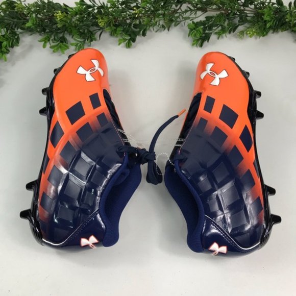 Under Armour Men’s Orange Blue Baseball Cleats 13 New - Picture 5 of 8